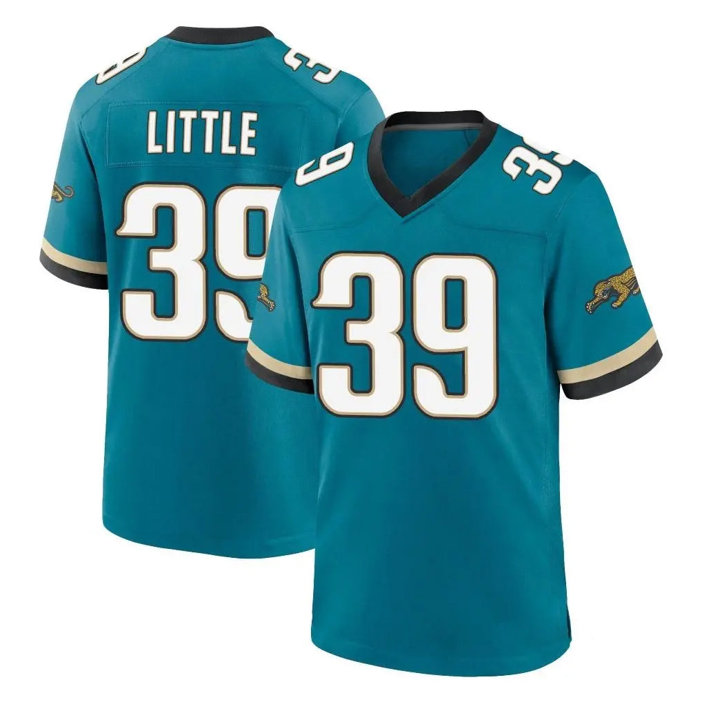 J.Jaguars #39 Cam Little Player Teal Prowler Throwback Limited Home Game Gdoa Stitched Jerseys
