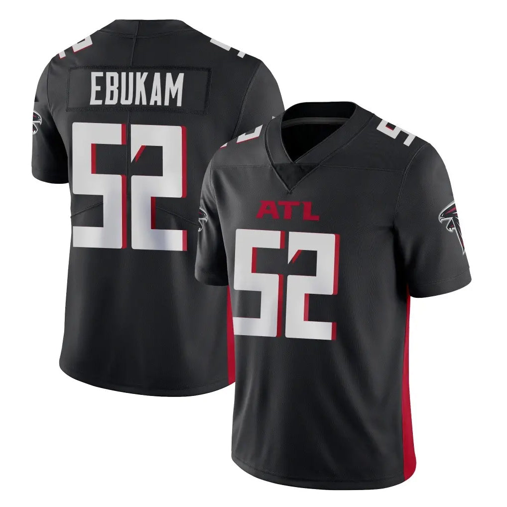 A.Falcons #52 Samson Ebukam Player Black Vapor Untouchable Limited Home Game Gdoa Stitched Jerseys