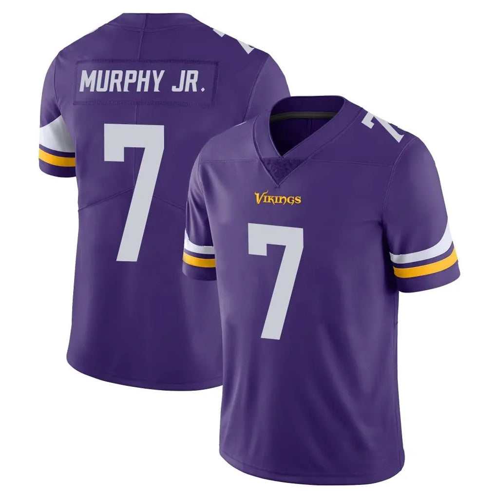 M.Vikings #7 Byron Murphy Jr. Player Purple Limited Vapor Untouchable Home Game Gdoa Stitched Jerseys