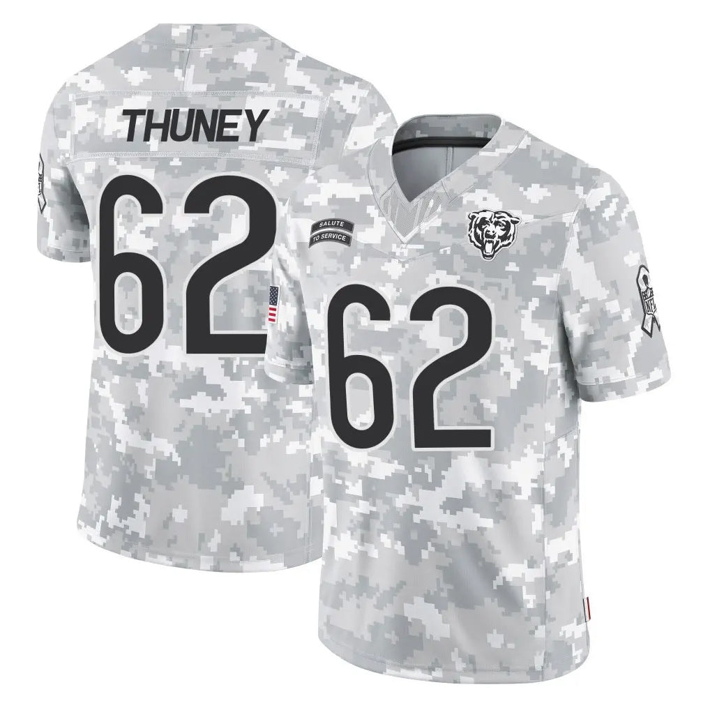 C.Bears #62 Joe Thuney Player Arctic Camo Salute to Service Limited Gdoa Stitched Jerseys