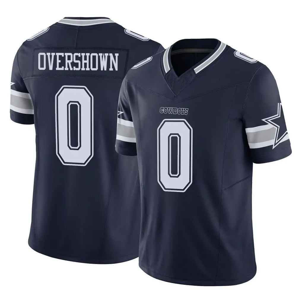 D.Cowboys #0 DeMarvion Overshown Player Navy Limited Vapor F.U.S.E. Home Game Gdoa Stitched Jerseys
