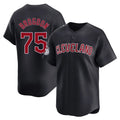 C.Guardians #75 Connor Brogdon Player Navy Limited Home Game Gdoa Stitched Jerseys