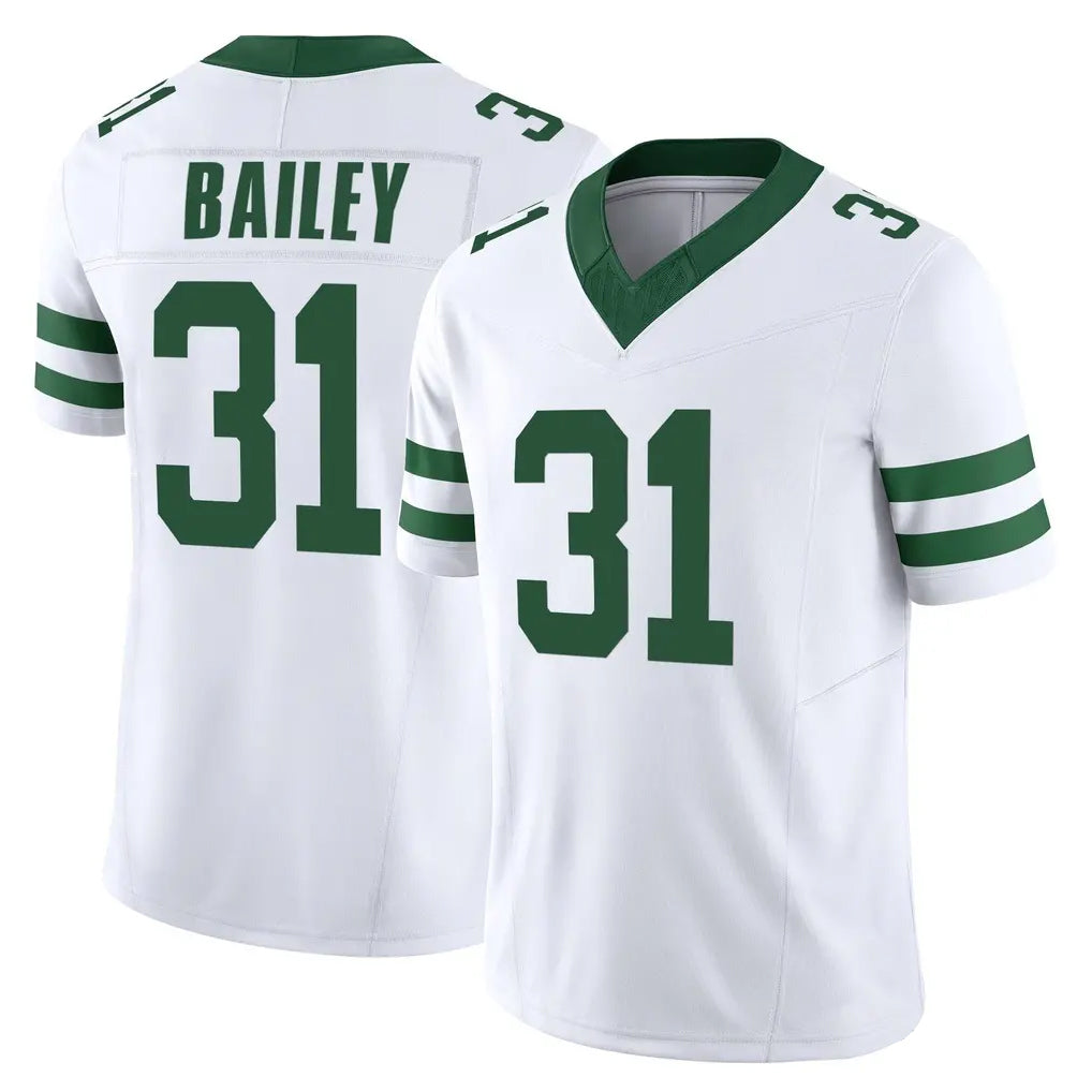 NY.Jets #31 David Bailey Player White Legacy Limited Vapor F.U.S.E. Home Game Gdoa Stitched Jerseys