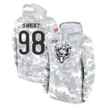 C.Bears #98 Montez Sweat Player Arctic Camo Salute to Service Pullover Hoodies Limited Gdoa Stitched Jerseys