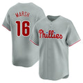 P.Phillies #16 Brandon Marsh Player Gray Home Limited Fdoa Stitched Jerseys
