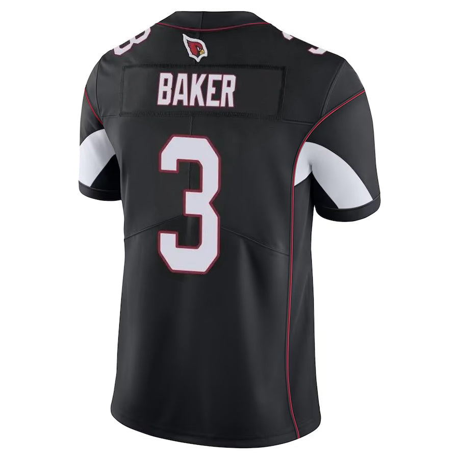 A.Cardinals #3 Budda Baker Player Black Vapor Limited Home Game Gdoa Stitched Jerseys
