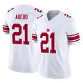 NY.Giants #21 Paulson Adebo Player White Limited Vapor F.U.S.E. Home Game Gdoa Stitched Jerseys