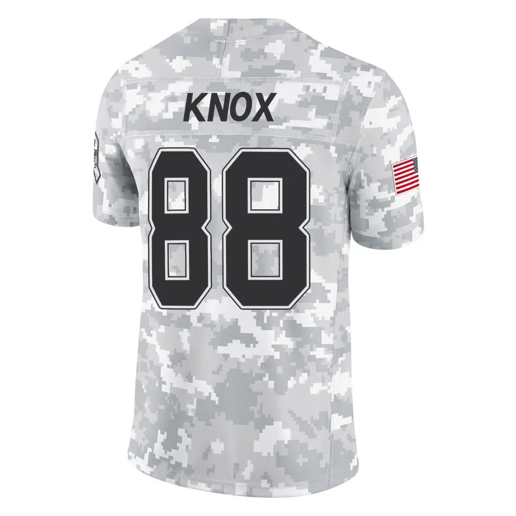 B.Bills #88 Dawson Knox Player Arctic Camo Salute to Service Limited Gdoa Stitched Jerseys