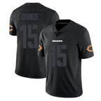 C.Bears #15 Rome Odunze Player Black Impact Limited Game Gdoa Stitched Jerseys