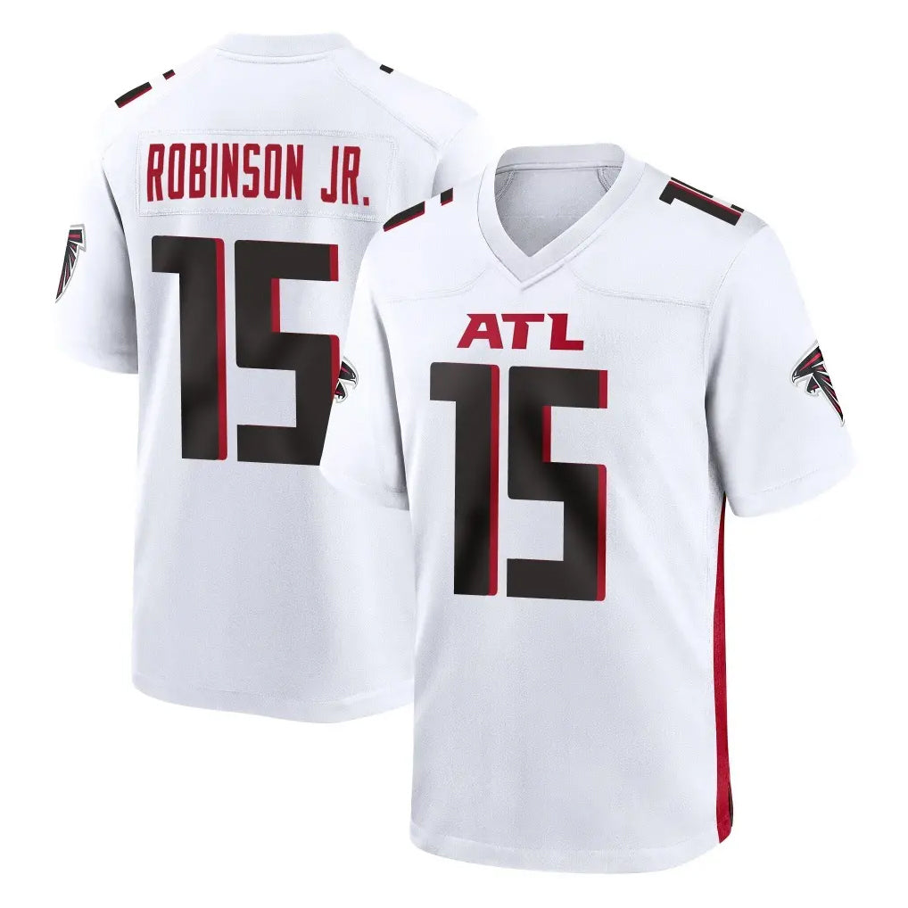 A.Falcons #15 Brian Robinson Player White Home Game Gdoa Stitched Jerseys