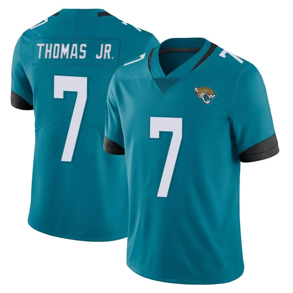 J.Jaguars #7 Brian Thomas Jr. Player Teal Vapor Untouchable Limited Home Game Gdoa Stitched Jerseys