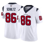 H.Texans #86 Dalton Schultz Player White Limited Vapor F.U.S.E. Home Game Gdoa Stitched Jerseys