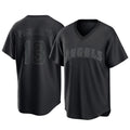 LA.Angels #13 Drew Pomeranz Player Black Pitch Fashion T-shirt Fdoa Stitched Jerseys