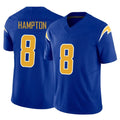 LA.Chargers #8 Omarion Hampton Player Royal Limited Vapor F.U.S.E. Home Game Gdoa Stitched Jerseys