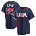 NY.Yankees #99 Aaron Judge Player Navy USA 2026 World Classic Limited Game Fdoa Stitched Jerseys