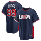 NY.Yankees #99 Aaron Judge Player Navy USA 2026 World Classic Limited Game Fdoa Stitched Jerseys