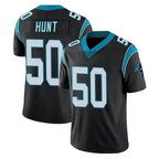 C.Panthers #50 Robert Hunt Player Black Vapor Untouchable Limited Game Gdoa Stitched Jerseys