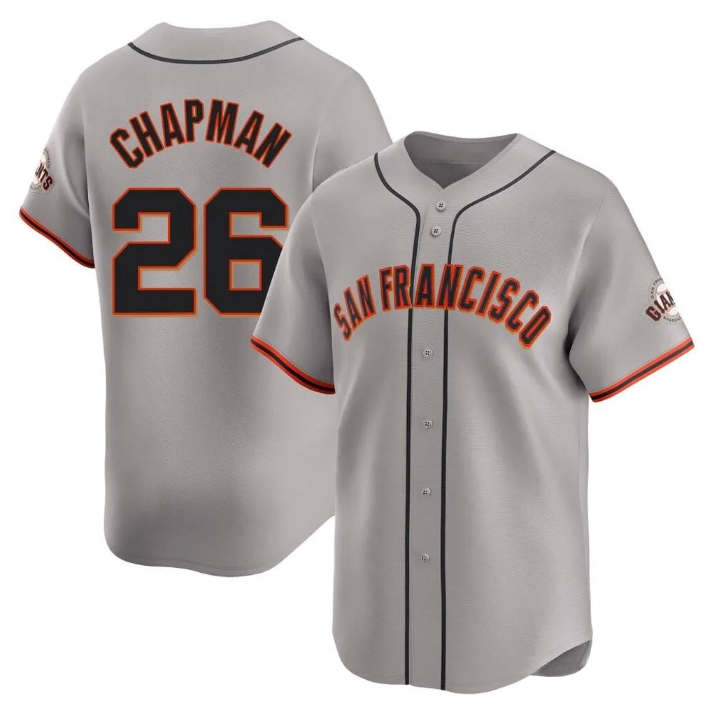 SF.Giants #26 Matt Chapman Player Gray Home Limited Fdoa Stitched Jerseys
