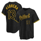 Athletics #13 Luis Barrera Player Black Snake Skin City Home Game Gdoa Stitched Jerseys