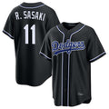 LA.Dodgers #11 Roki Sasaki Player Black Carbon Limited Home Fdoa Stitched Jerseys