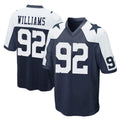 D.Cowboys #92 Quinnen Williams Player Navy-White Alternate Home Game Gdoa Stitched Jerseys