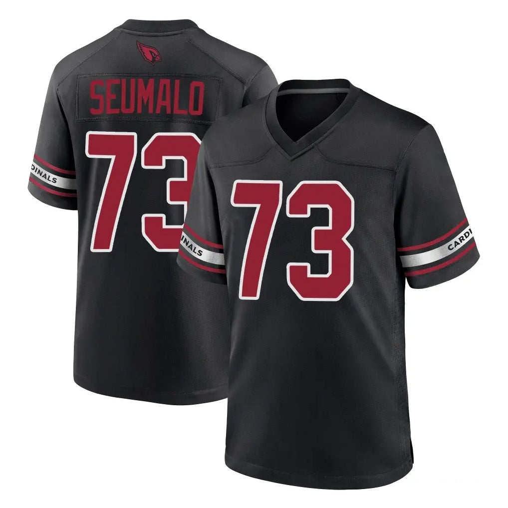 A.Cardinals #73 Isaac Seumalo Player Black Alternate Game Gdoa Stitched Jerseys