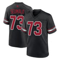 A.Cardinals #73 Isaac Seumalo Player Black Alternate Game Gdoa Stitched Jerseys