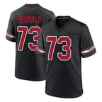 A.Cardinals #73 Isaac Seumalo Player Black Alternate Game Gdoa Stitched Jerseys