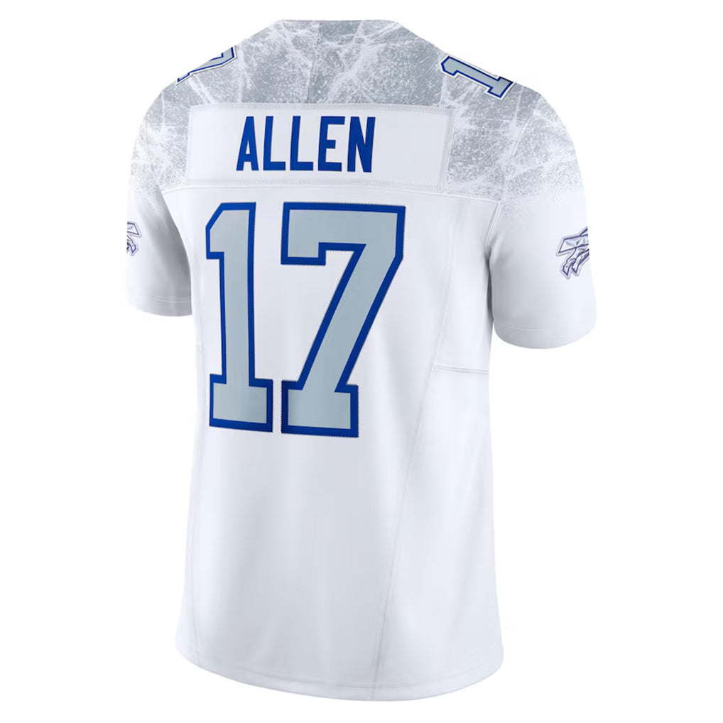 B.Bills #17 Josh Allen Player White Rivalries Collection Vapor Limited Gdoa Stitched Jerseys