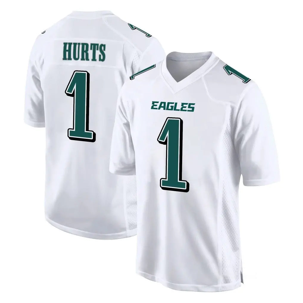 P.Eagles #1 Jalen Hurts Player White Tundra Fashion Home Game Gdoa Stitched Jerseys