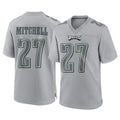 P.Eagles #27 Quinyon Mitchell Player Gray Atmosphere Fashion Home Game Gdoa Stitched Jerseys
