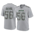 NY.Jets #56 Demario Davis Player Gray Limited Atmosphere Fashion Home Game Gdoa Stitched Jerseys