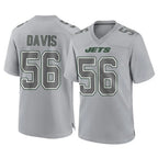 NY.Jets #56 Demario Davis Player Gray Limited Atmosphere Fashion Home Game Gdoa Stitched Jerseys
