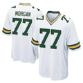 GB.Packers #77 Jordan Morgan Player White Home Game Gdoa Stitched Jerseys