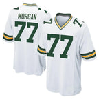 GB.Packers #77 Jordan Morgan Player White Home Game Gdoa Stitched Jerseys