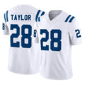 IN.Colts #28 Jonathan Taylor Player White Limited Vapor F.U.S.E. Home Game Gdoa Stitched Jerseys