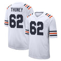 C.Bears #62 Joe Thuney Player White Classic Home Game Gdoa Stitched Jerseys