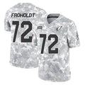 A.Cardinals #72 Hjalte Froholdt Player Arctic Camo Limited Salute To Service Home Game Gdoa Stitched Jerseys