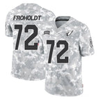 A.Cardinals #72 Hjalte Froholdt Player Arctic Camo Limited Salute To Service Home Game Gdoa Stitched Jerseys
