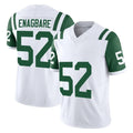 NY.Jets #52 Kingsley Enagbare Player White Limited Classic Vapor F.U.S.E. Home Game Gdoa Stitched Jerseys