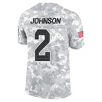 A.Cardinals #2 Will Johnson Player Camo Salute to Service Limited Home Gdoa Stitched Jerseys