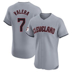 C.Guardians #7 George Valera Player Gray Road Limited Elite Home Gdoa Stitched Jerseys
