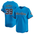 M.Marlins #39 Eury Perez Player Blue Home Limited Fdoa Stitched Jerseys