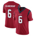 H.Texans #6 Reed Blankenship Player Red Limited Vapor Untouchable Home Game Gdoa Stitched Jerseys