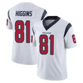 H.Texans #81 Jayden Higgins Player White Limited Vapor Untouchable Home Game Gdoa Stitched Jerseys