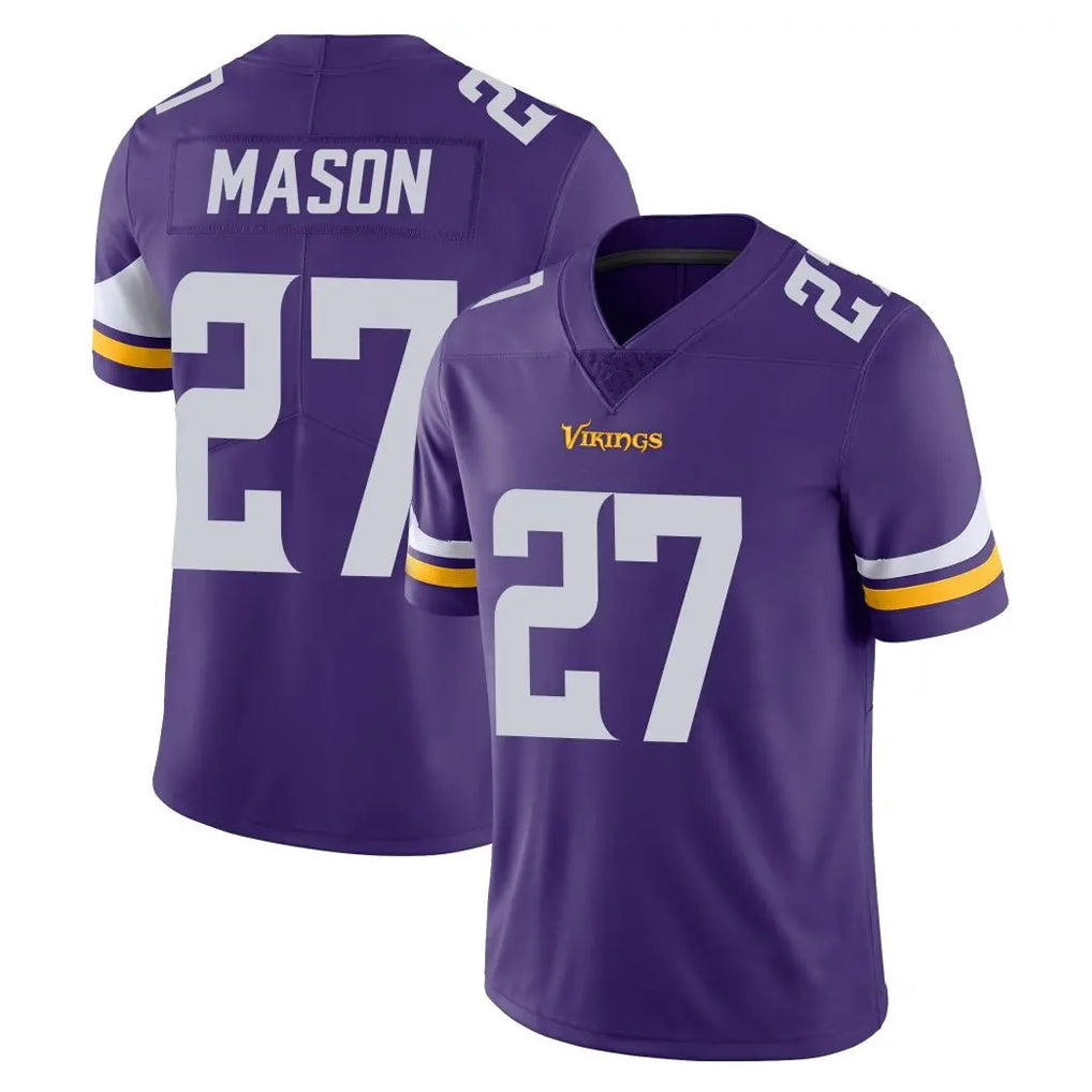 M.Vikings #27 Jordan Mason Player Purple Limited Vapor Untouchable Home Game Gdoa Stitched Jerseys