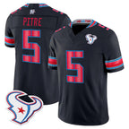 H.Texans #5 Jalen Pitre Player Navy 2026 Rivalries Vapor Limited Home Game Gdoa Stitched jerseys