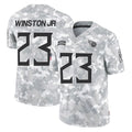 T.Titans #23 Kevin Winston Jr. Player Arctic Camo Limited Salute to Service Home Game Gdoa Stitched Jerseys