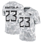 T.Titans #23 Kevin Winston Jr. Player Arctic Camo Limited Salute to Service Home Game Gdoa Stitched Jerseys