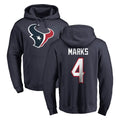 H.Texans #4 Woody Marks Player Navy Pro Line Pullover Hoodie Limited Game Gdoa Stitched Jerseys